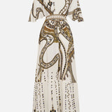 Camilla Waisted Dress with Hem Ruffle | Goddess Energy