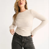Primi Carina Classic Long Sleeve | Oatmeal Marle