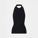 Camilla and Marc Arizona Knit Halter Top | Black