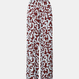 Camilla and Marc Medici Pant | Red/Ice Blue Print