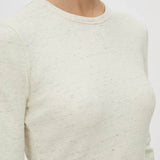 Camilla and Marc Nora Long Sleeve Monogram Top | Ivory Marle