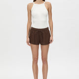 Camilla and Marc Turrell Short | Chocolate