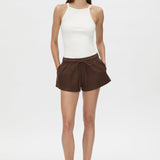Camilla and Marc Turrell Short | Chocolate