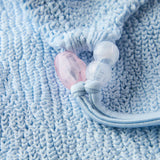 Hunza G Cassie Beaded Bikini | Metallic Ice Blue