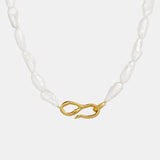 Saint Valentine Cielo Pearl Necklace | Gold