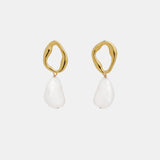 Saint Valentine Cielo Pearl Drop Earrings | Gold