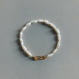 Saint Valentine Cielo Pearl Bracelet | Gold