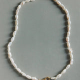 Saint Valentine Cielo Pearl Necklace | Gold