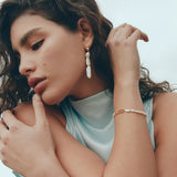 Saint Valentine Cielo Long Pearl Drop Earrings | Gold