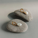 Saint Valentine Cielo Pearl Drop Earrings | Gold