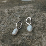 Saint Valentine Cielo Pearl Drop Earrings | Silver