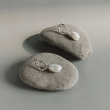 Saint Valentine Cielo Pearl Drop Earrings | Silver
