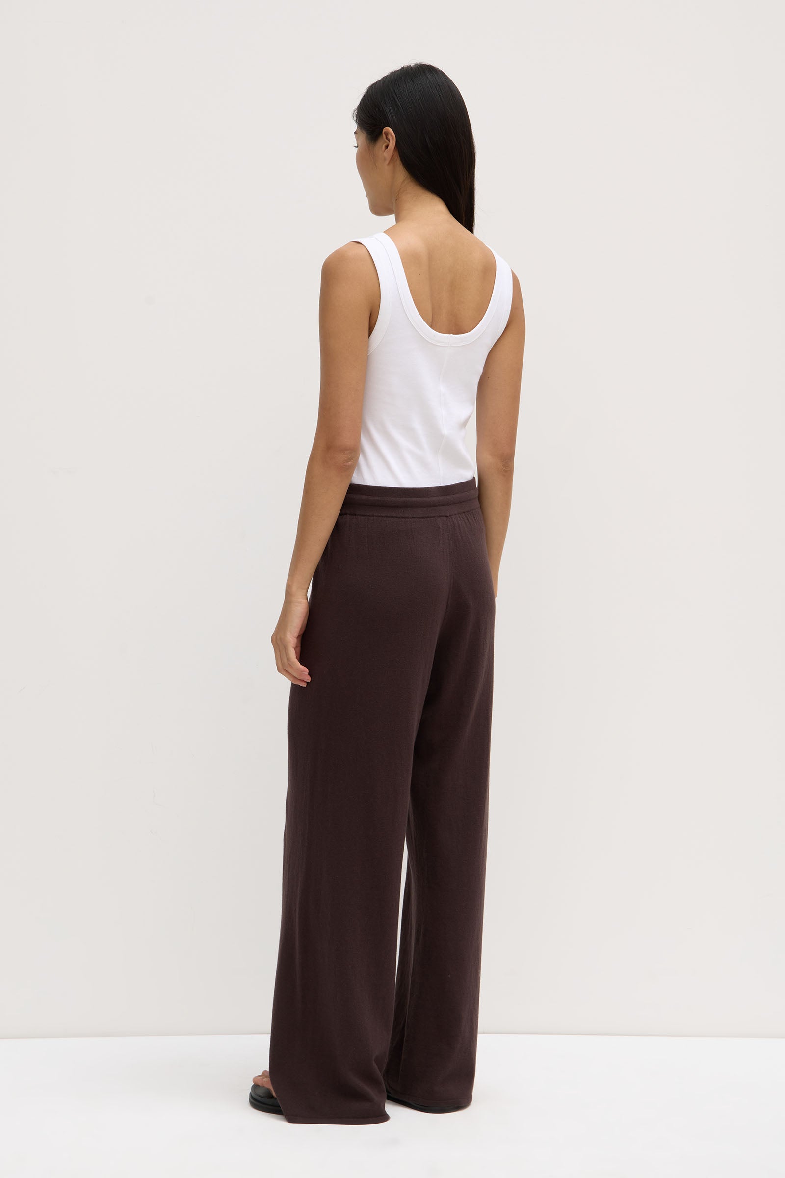 Cotton Cashmere Lounge Pant Ganache
