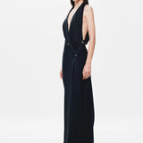 Misha The Harlow Satin Dress | Black