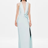 Misha The Harlow Satin Dress | Ice Blue (PRE-ORDER)
