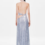 Misha Devon Sequin Maxi Dress | Cloud Blue