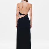 Misha Devon Cupro Maxi Dress | Black