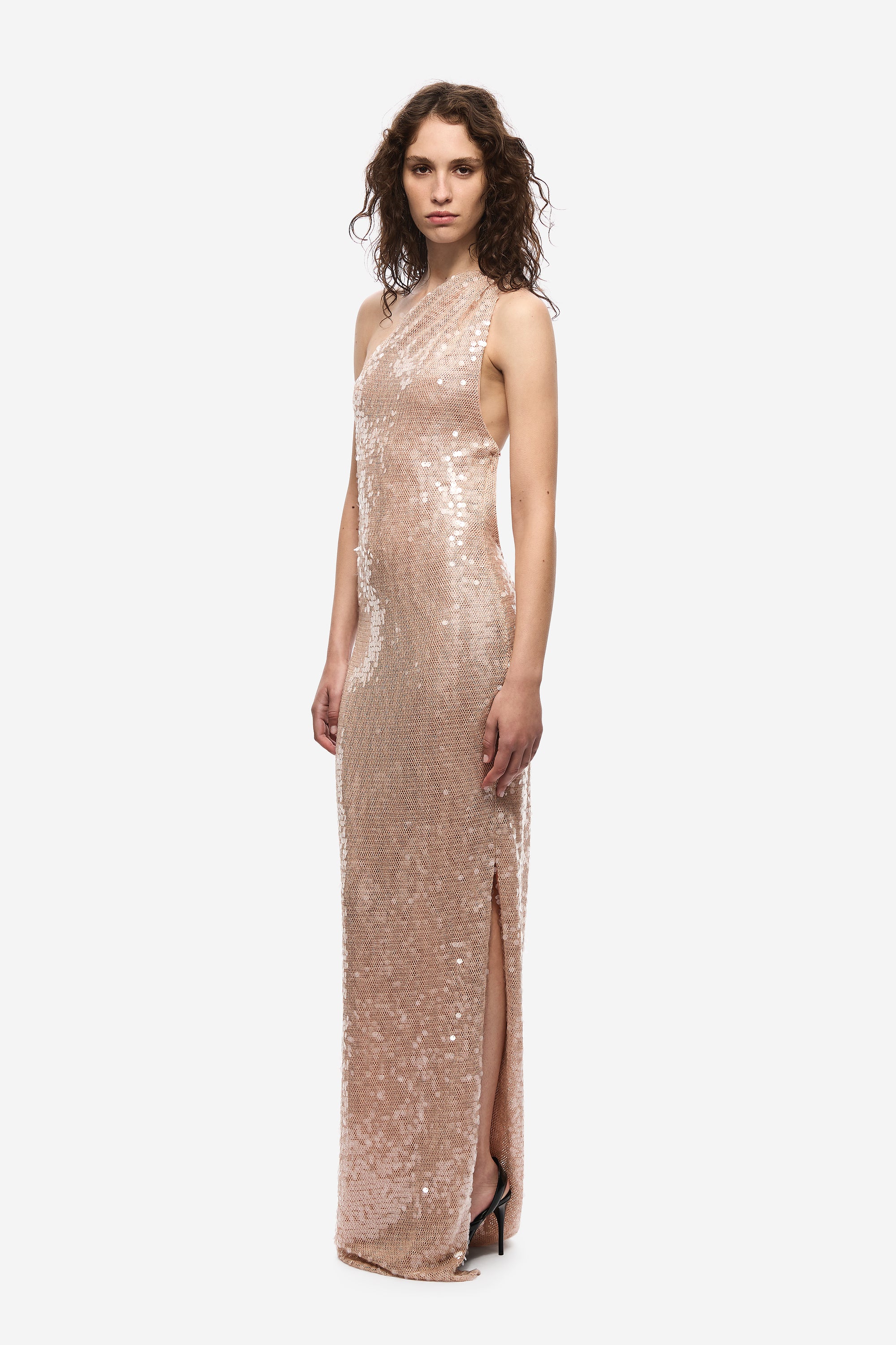 THE NICOLETTE LACE SEQUIN DRESS