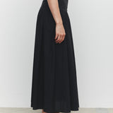 Sarah Cotton Maxi Skirt Black