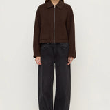 Assembly Label Dallas Wool Jacket | Dark Choc