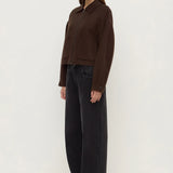 Assembly Label Dallas Wool Jacket | Dark Choc