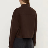 Assembly Label Dallas Wool Jacket | Dark Choc
