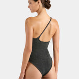 Hunza G Dionne Swim Crinkle | Metallic Graphite