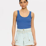Kivari Tallulah Scoop Tank | Cobalt