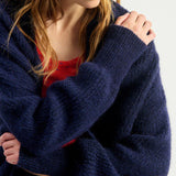 American Vintage Women's Cardigan East | Navy Melange