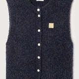American Vintage Women's Gilet East Cardigan | Navy Melange