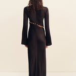 Winslow Long Sleeve Asymmetric Maxi Dress