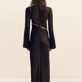 Winslow Long Sleeve Asymmetric Maxi Dress