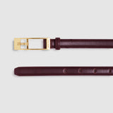 Anine Bing Elly Belt Smooth Leather | Burgundy