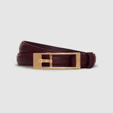 Anine Bing Elly Belt Smooth Leather | Burgundy