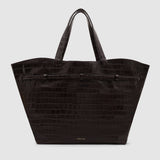 Anine Bing Elly Tote Embossed | Dark Brown