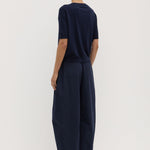 Lola Barrel Pant Navy
