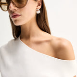 Elka Collective Talia Knit Top | White
