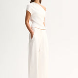 Elka Collective Talia Knit Top | White