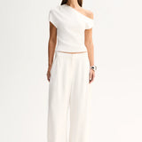 Elka Collective Talia Knit Top | White