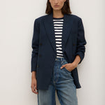 Ellen Double Breasted Blazer True Navy