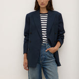 Ellen Double Breasted Blazer True Navy