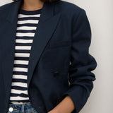 Ellen Double Breasted Blazer True Navy