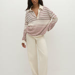 SCANDI STRIPE RED CREAM
