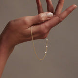 Saint Valentine Floating Stone Bracelet | Gold