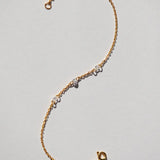 Saint Valentine Floating Stone Bracelet | Gold