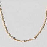 Saint Valentine Floating Stone Necklace | Gold