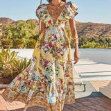 Camilla Frill Neck Dress With Hardware | Flor Fantastica Florfant