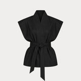 Maison Essentiele Kimono Top | Black (PRE-ORDER)