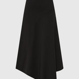 St Agni Asymm Drape Skirt | Black