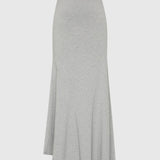 St Agni Strapless Cotton Jersey Dress | Light Grey Marle